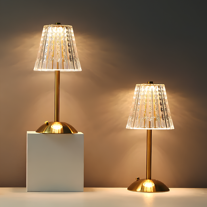 Golden Crystal Table Lamp - Aurora Luxe | Kalsten