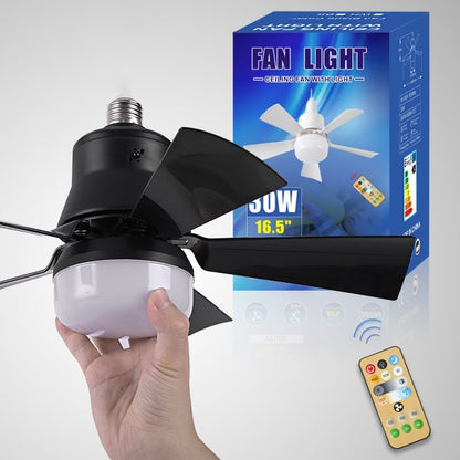 Skanto | 2-in-1 PORTABLE CEILING FAN & LIGHT with Remote Control