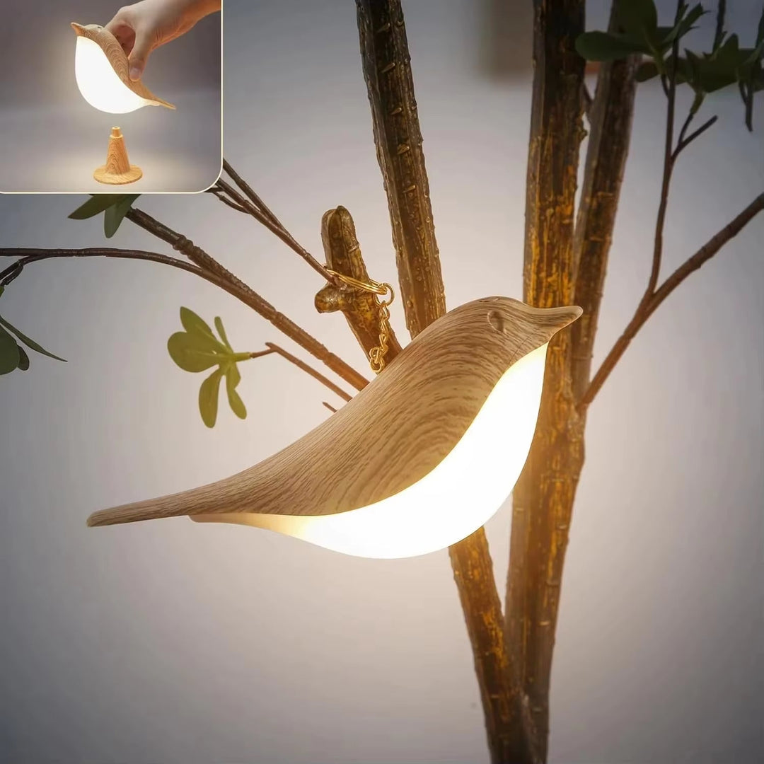 Wooden Bird LED Touch-Switch Night Lamp | Kalsten