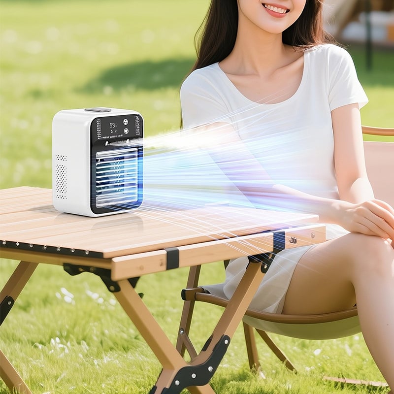 Portable 3-In-1 Cooling Fan with 2-Speed Mist | Kalsten