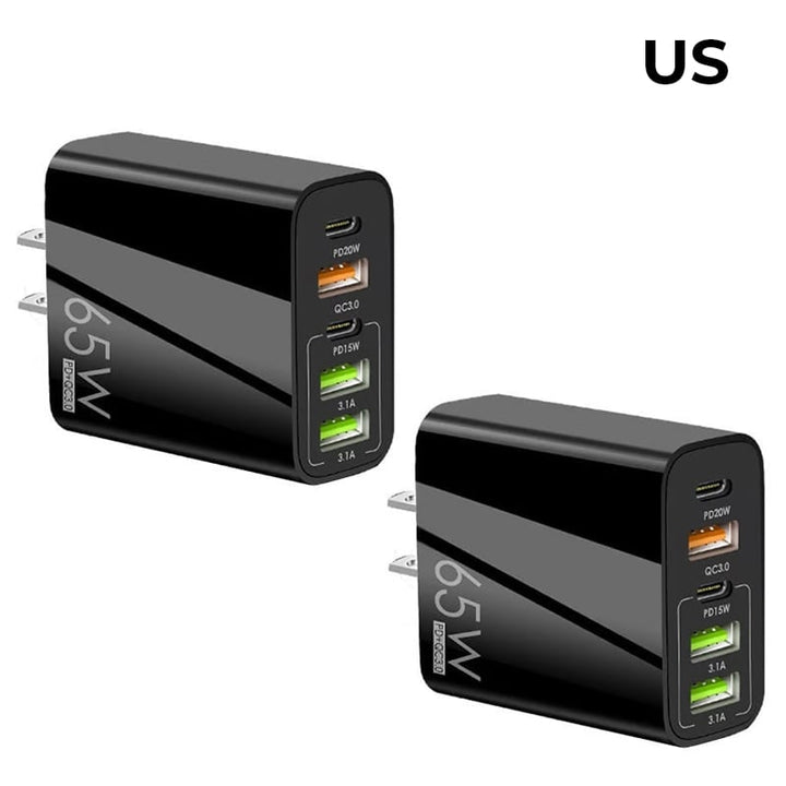 Kalsten | Multi Port Adaptor 65W Fast Charger - US Standard