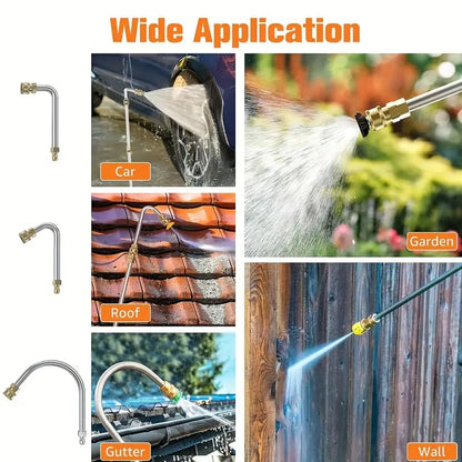 Skanto | 4000 PSI Telescopic Pressure Washer Wand Kit for Gutter, Roof, and Wall Cleaning