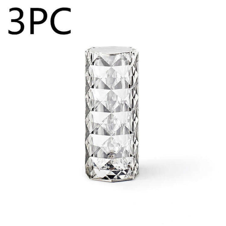 Nordic Crystal Lamp USB Table Lamps Bedroom Touch Dimming Atmosphere Diamond Night Light Rose Projector Lamp Decor | Kalsten