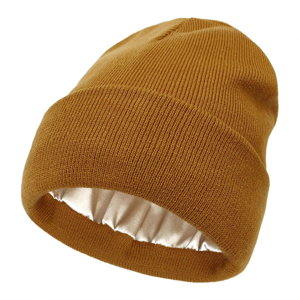 Kalsten | Noor Silk Winter Hat – Wool & Silk – Anti-Frizz Hair Protection