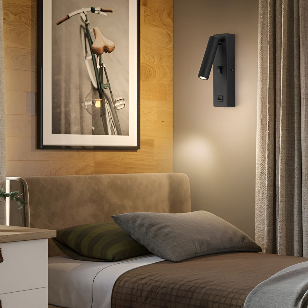 ArtiLicht Luxury Wall Lamp with Adjustable LED and USB Charging Port Kalsten