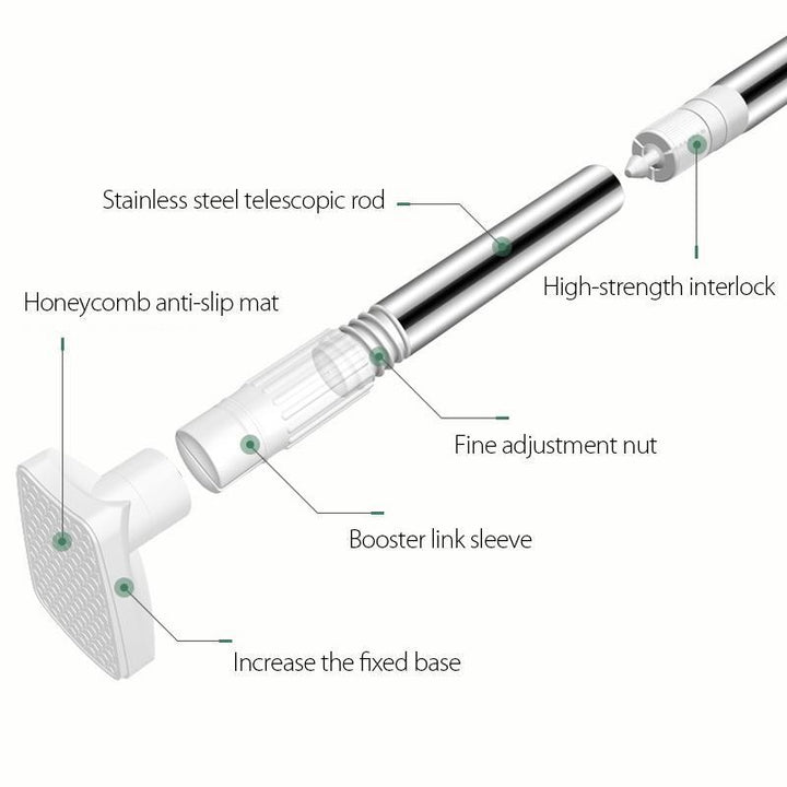 No Drill Clothing Hanger Telescopic Rod | Kalsten