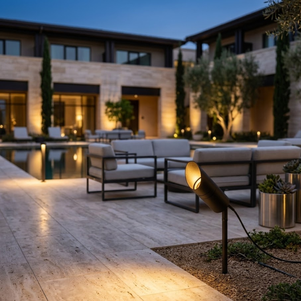 Stainless-Steel Solar Path Spotlight