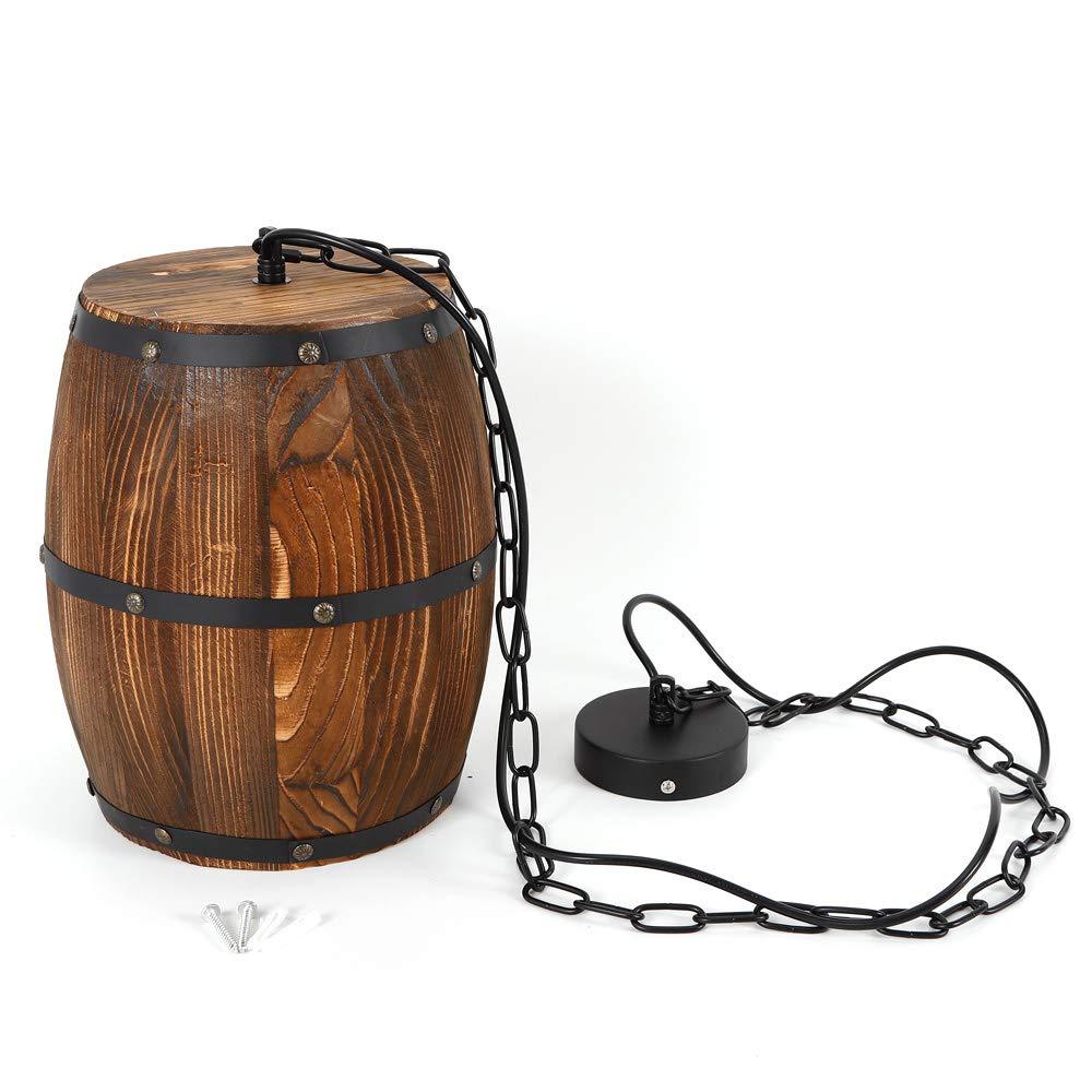 Retro wooden wine barrel pendant lamp | Kalsten