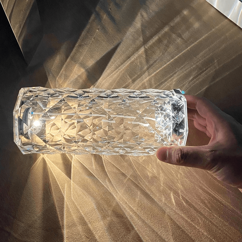 Rose Rays Crystal Diamond Table Lamp | Kalsten
