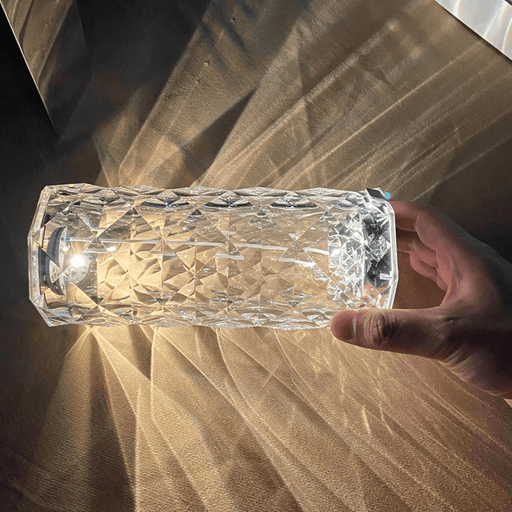 Rose Rays Crystal Diamond Table Lamp | Kalsten