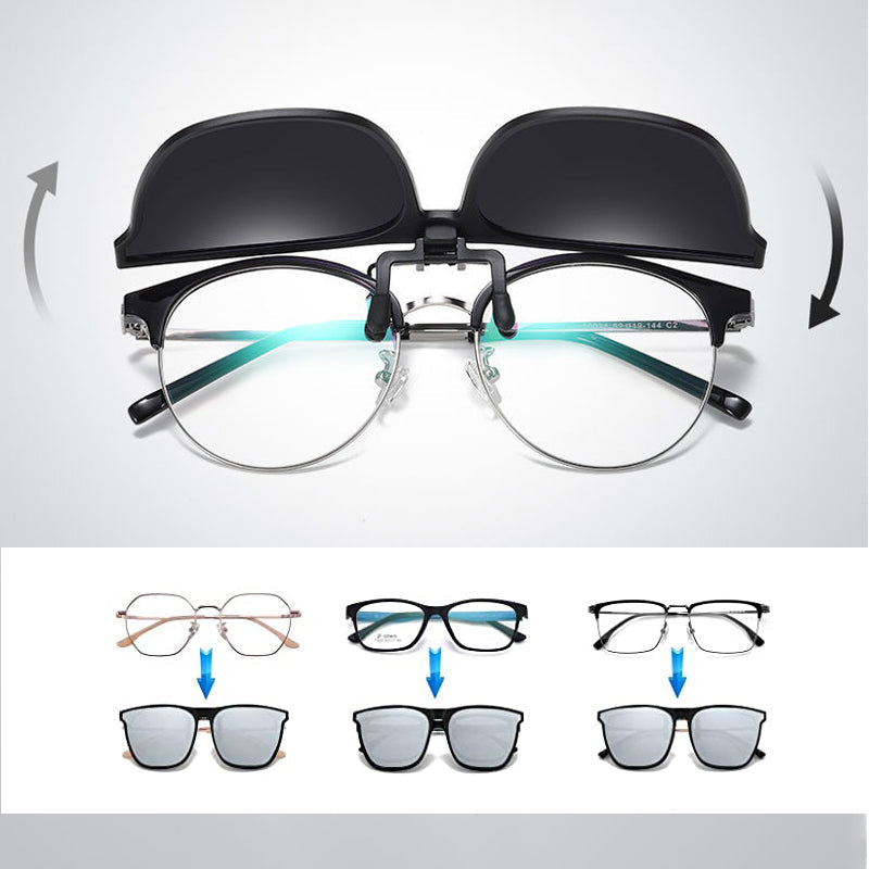 Kalsten | New polarized clip-on folding sunglasses