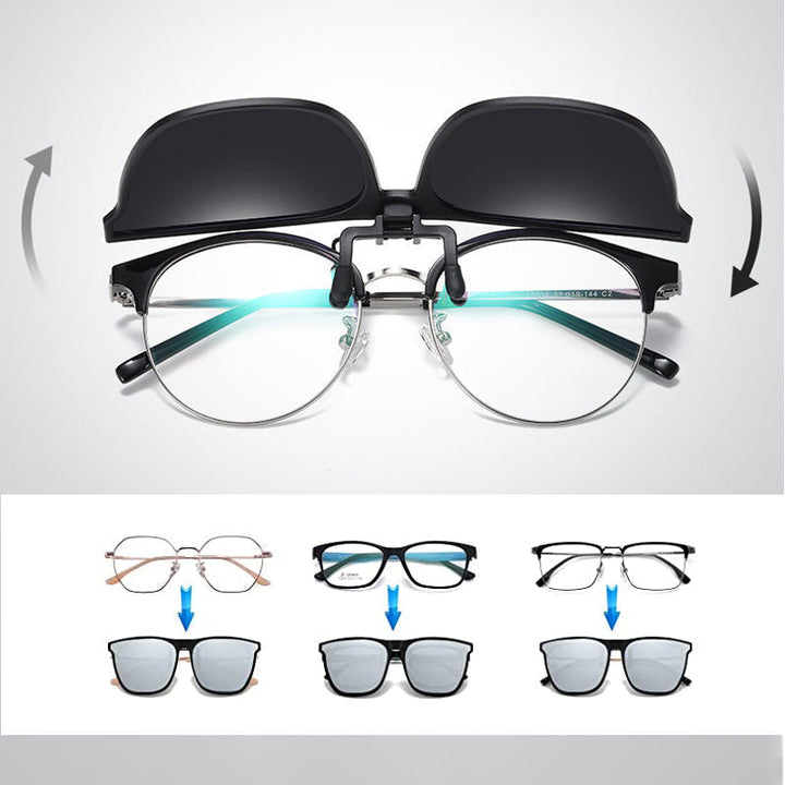Kalsten | New polarized clip-on folding sunglasses