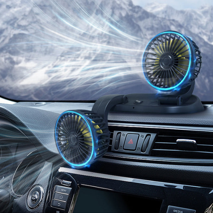 Double head car cooling air circulation fan | Kalsten