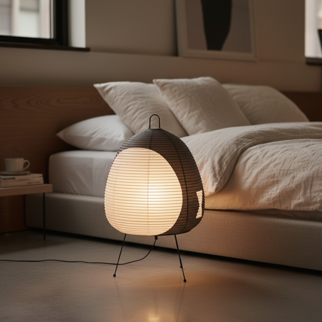 Yunari Haze Wabi-Sabi Rice Paper Lamp