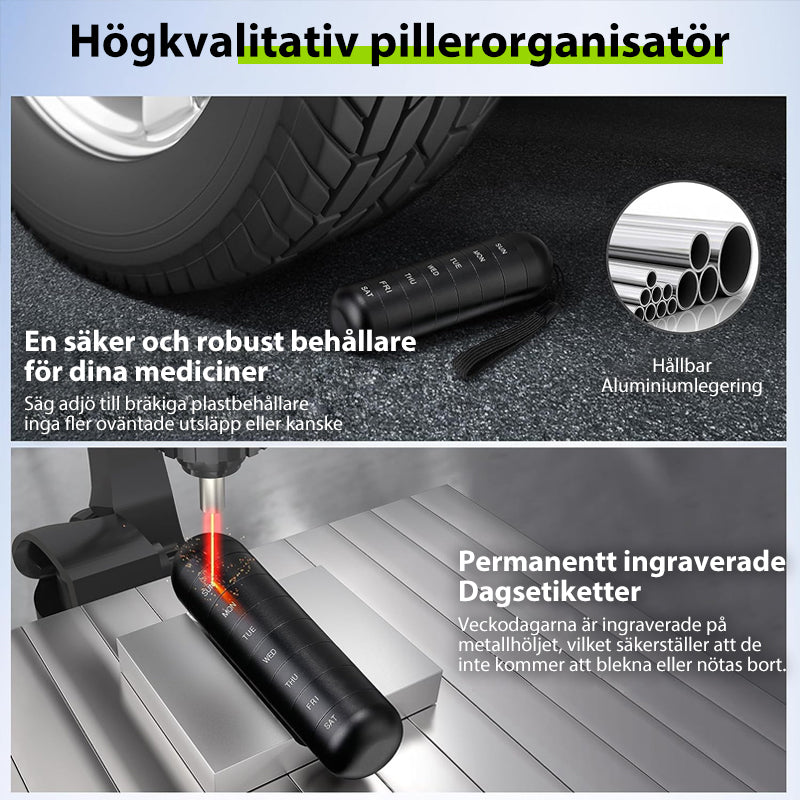 Kalsten | 7-Day Portable Pill Organizer for Travel