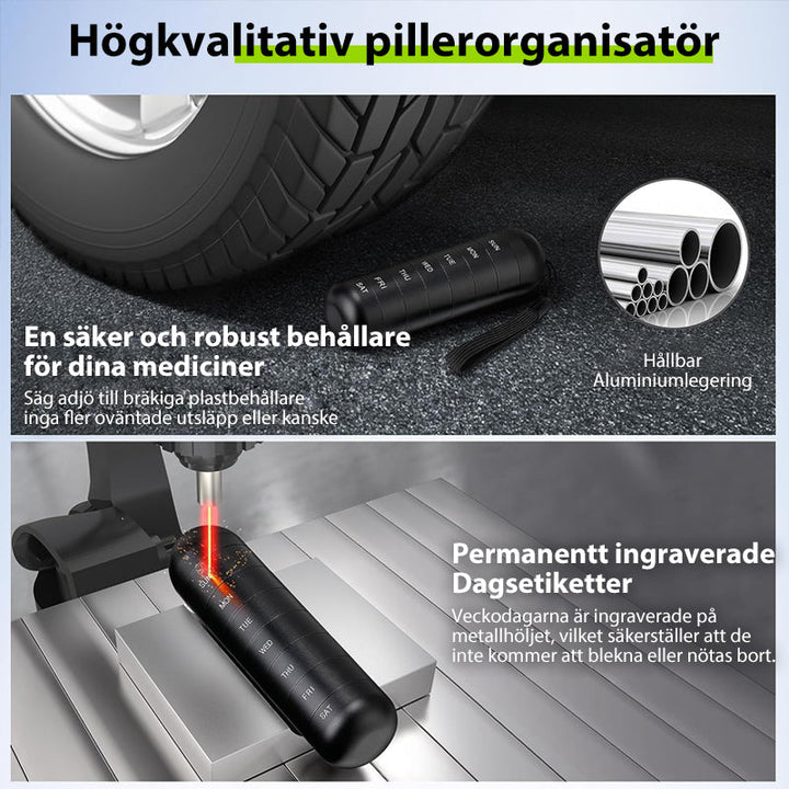 Kalsten | 7-Day Portable Pill Organizer for Travel