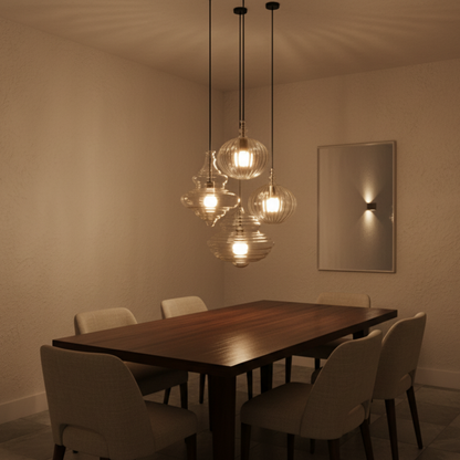 La Toupie Hand-Blown Glass Pendant Light