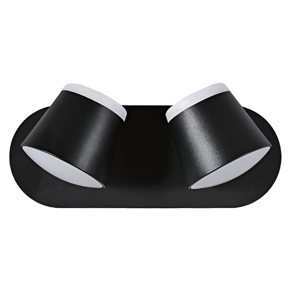 LED Wall Sconce – Adjustable Up Down Light Black Aluminum (13cm / 5in) | Kalsten