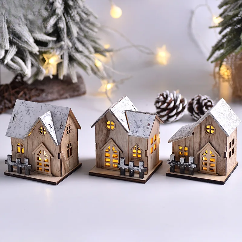 FrostGlitter Christmas Lanterns - Enchanting House-shaped Christmas Decoration for a Magical Atmosphere Kalsten