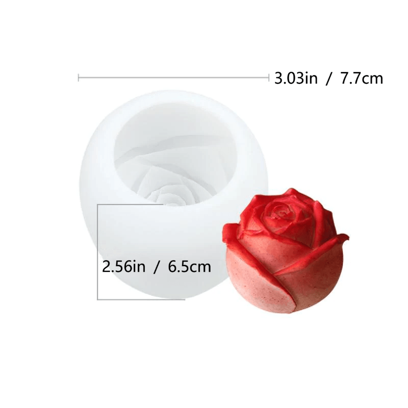 BowLift | 3D Silicone Rose Shape Ice Cube Mold