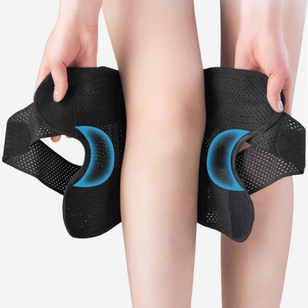 FlexGuard Knee Pads | with Support Compression Springs and Tension Strap - for Stability - Pain Relief and Protection Kalsten