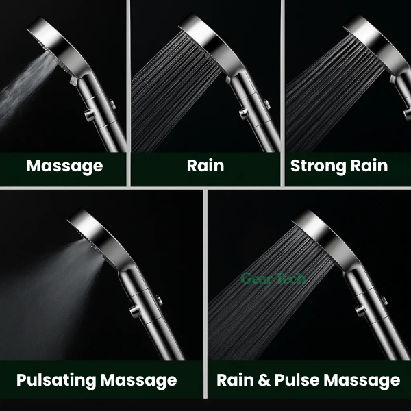 Kalsten | PowerFlow™ High Pressure Showerhead | Powerful Showerhead for Maximum Water Pressure