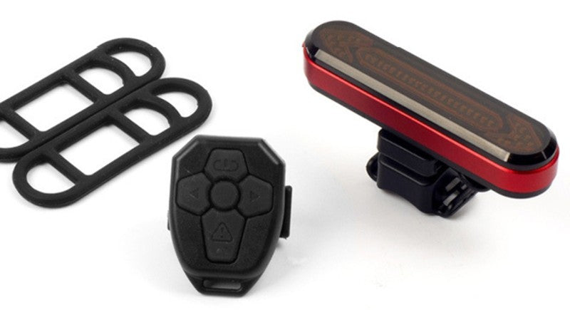 Karnz | Wireless Remote Control Bicycle Handlebar Tail Light, with Turn Signal, Brake Light and Flashing Warning Light, for Safe Cycling