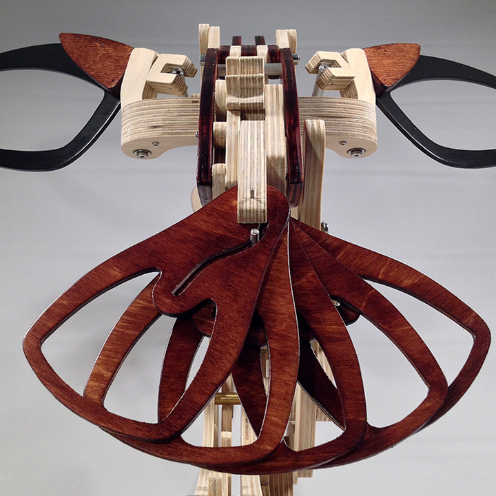 Kalsten | Wood Kinetic Hummingbird Sculpture