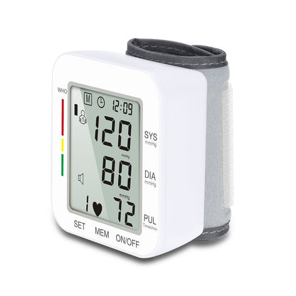 Karnz | Rechargeable Electronic Wrist Blood Pressure Monitor, with accurate, fast measurement, large display and one-button operation, for home use