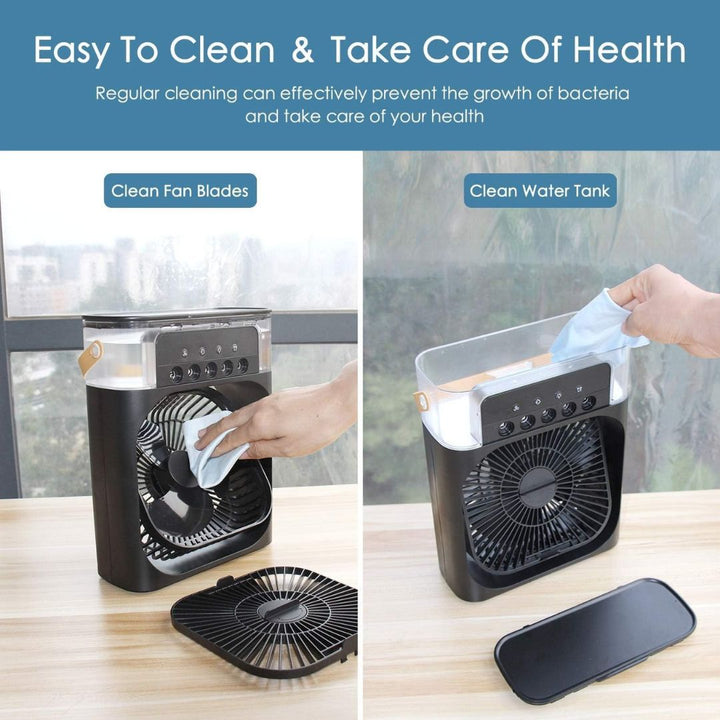 3-in-1 Air Cooler Humidifier | Portable, Adjustable Fan Speeds & Ideal for Bedrooms, Offices & Small Spaces | Kalsten