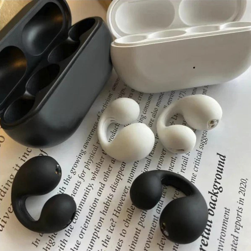 Bone conduction headphones with wireless ear clip | Kalsten