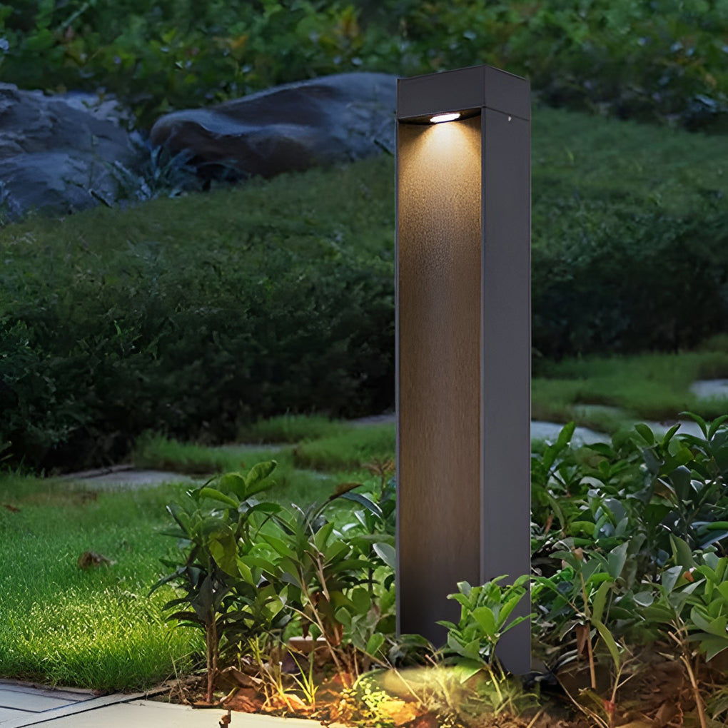 Square 5W LED Waterproof Black Modern Outdoor Lawn Light Path Lights | Kalsten