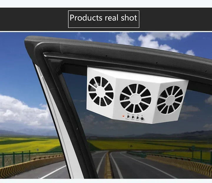 The New Solar Car Cooling Artifact [air circulation exhaust fan] | Kalsten
