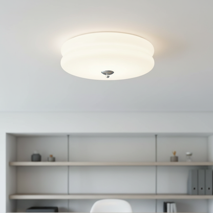 Art Deco Glass Flush Mount Ceiling Light