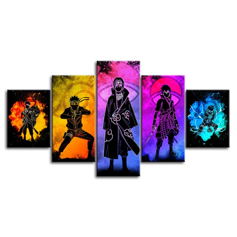 Kalsten | 5 piece Naruto Anime - canvas wall art painting