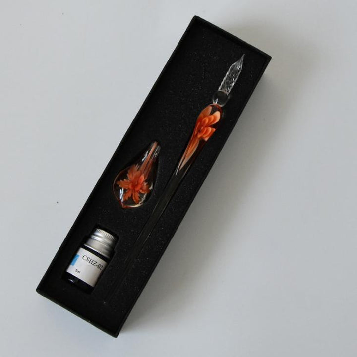 Kalsten | Glass Calligraphy Pen Set with Ink and Pen Holder