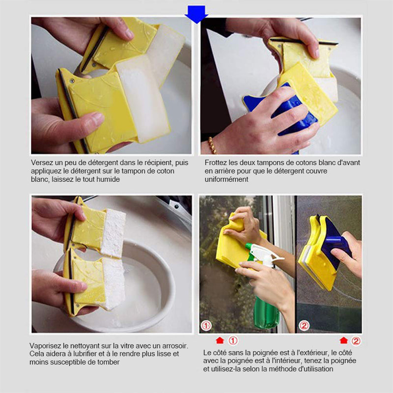 Double-Sided Magnetic Window Cleaning Tool | Kalsten
