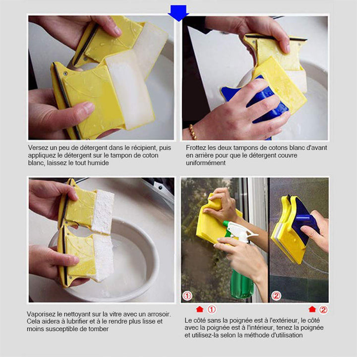 Double-Sided Magnetic Window Cleaning Tool | Kalsten