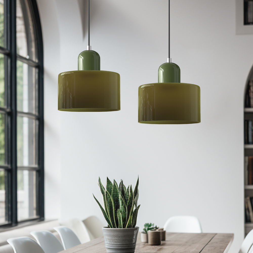 Modern Bauhaus Fresh Glass Pendant Light For Kitchen Island | Kalsten