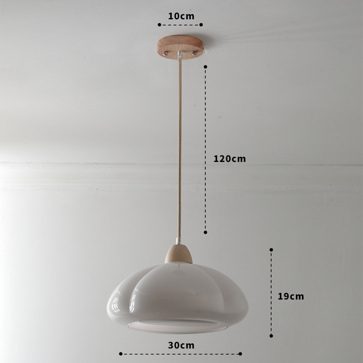 Vintage Glass Pumpkin Pendant Light | Kalsten