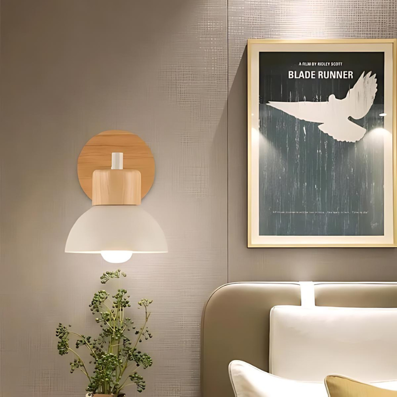 Stylish wall lamp made of wood for a harmonious home | Kalsten