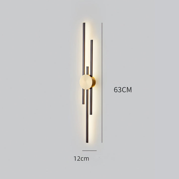 Vertical LED Iron Wall Lamp Kalsten