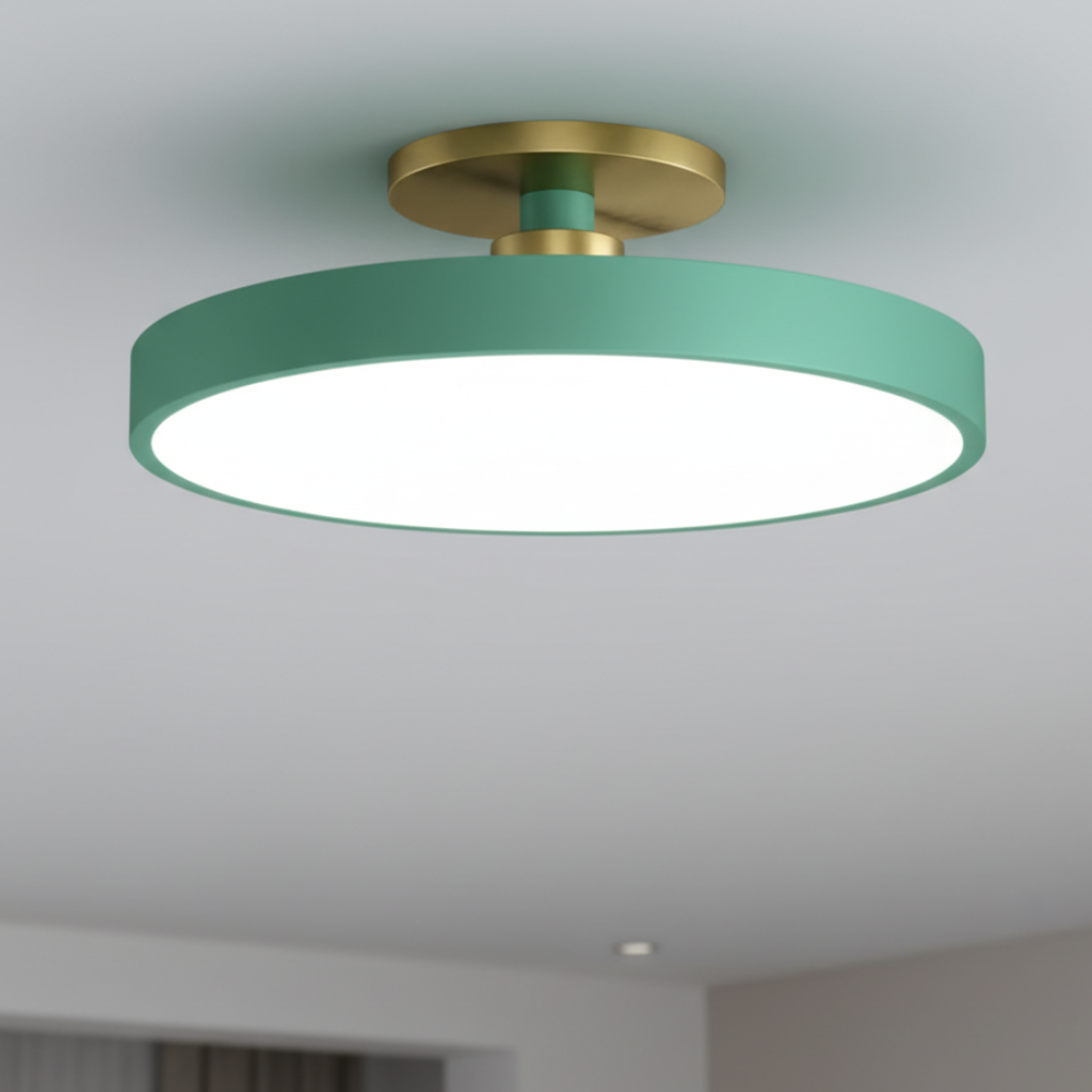 Datum Two-Tone Dimmable LED Flush Mount