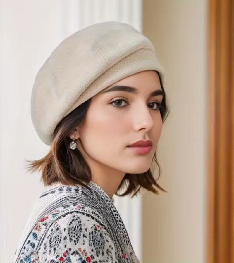 Kalsten | Women’s Elegant Cap | Parisian Chic Style | Breathable Soft Fabric | One Size