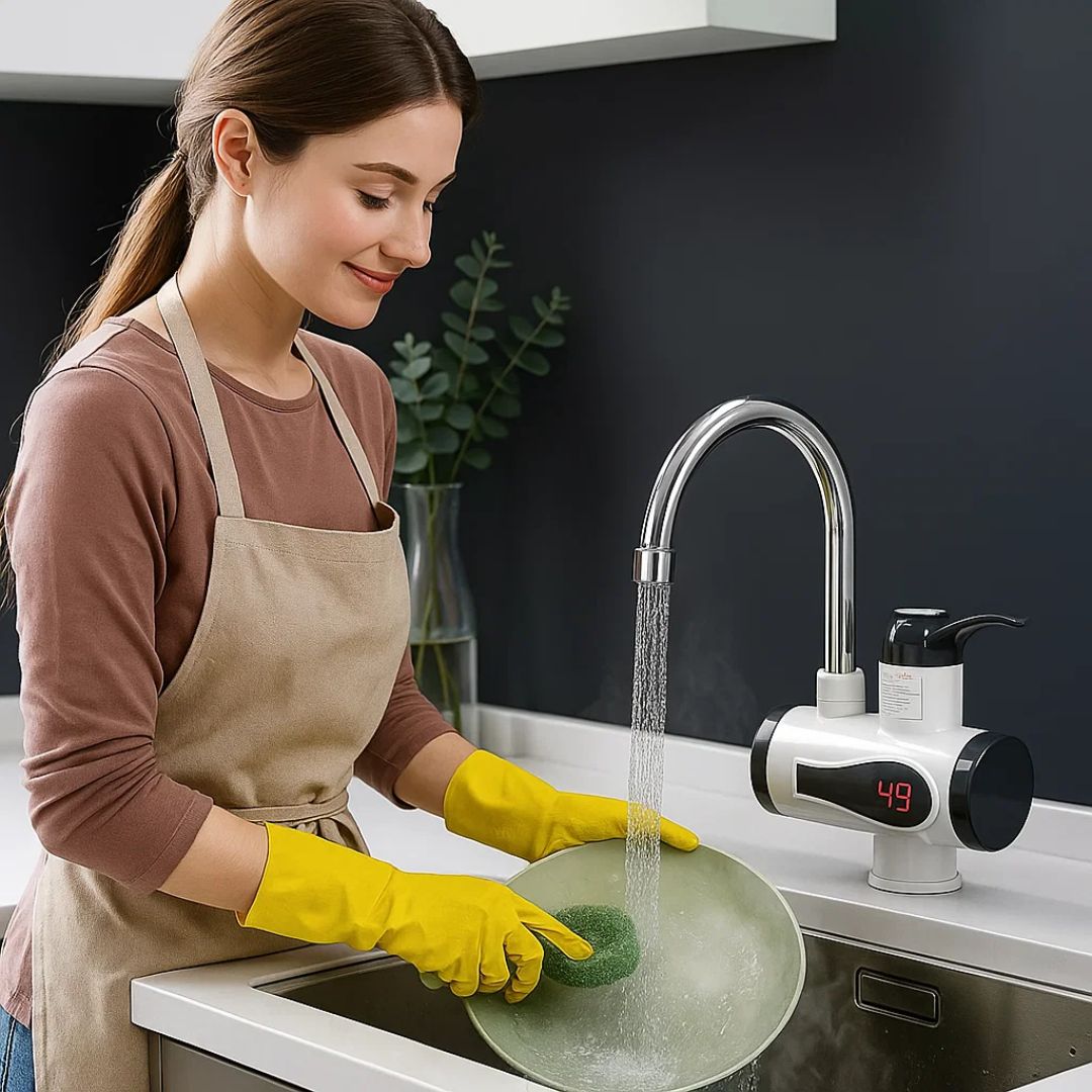 AquaSwift | Instant Hot Water Tap – Tankless Design – Compact Energy-Efficient Unit – Ideal for Kitchens & Bathrooms Kalsten