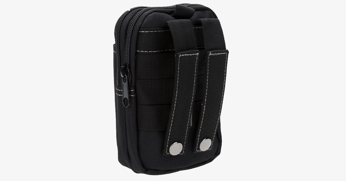 BowLift | Military Waist Bag - Made of Nylon - Waterproof Design - Zipper Closure - Attach with Belt - Travel Gear - Outdoor - Available in 3 Colors