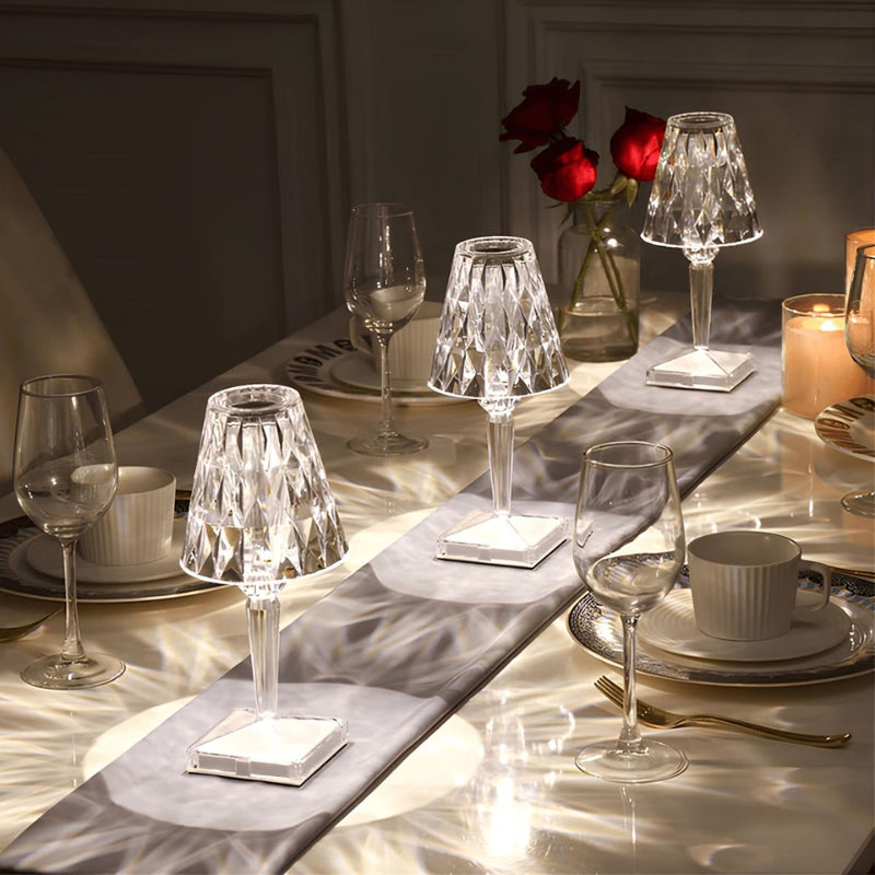 Crystal Table Lamp with Touch Control - LumeCrystal | Kalsten