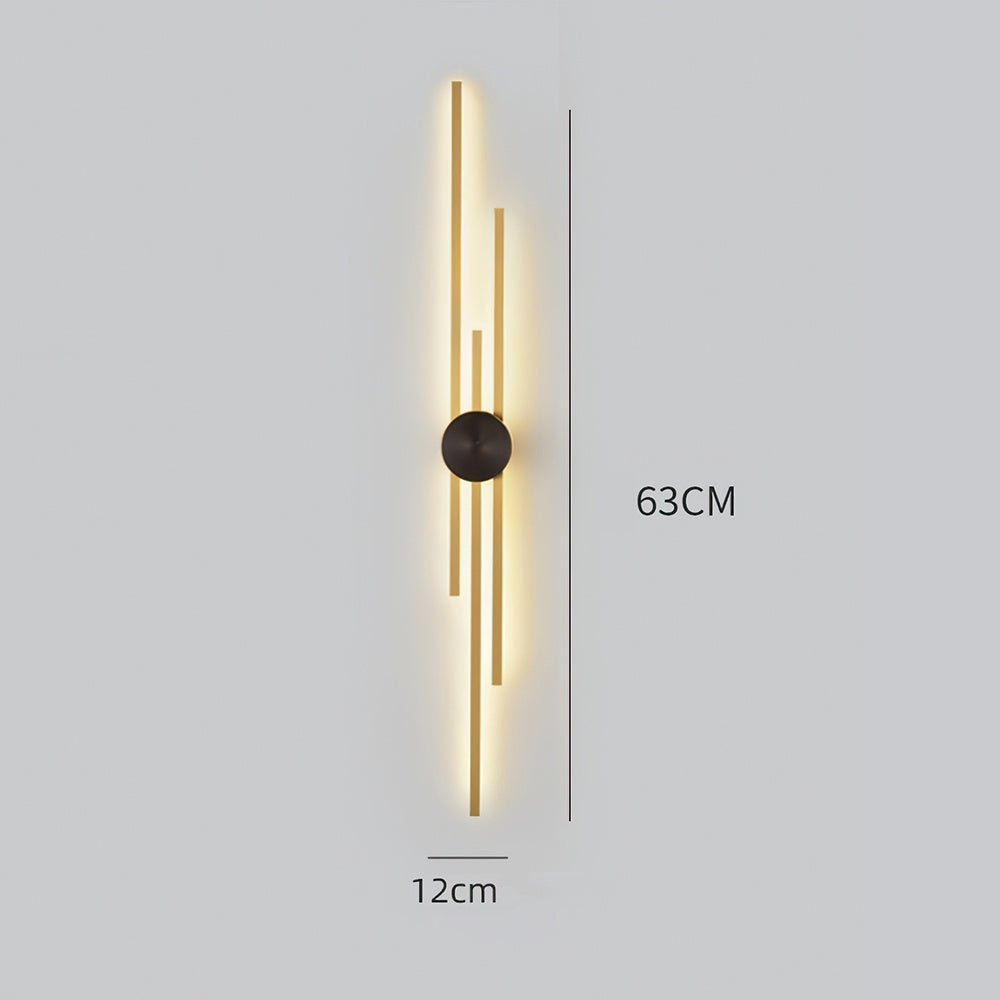 Vertical LED Iron Wall Lamp Kalsten