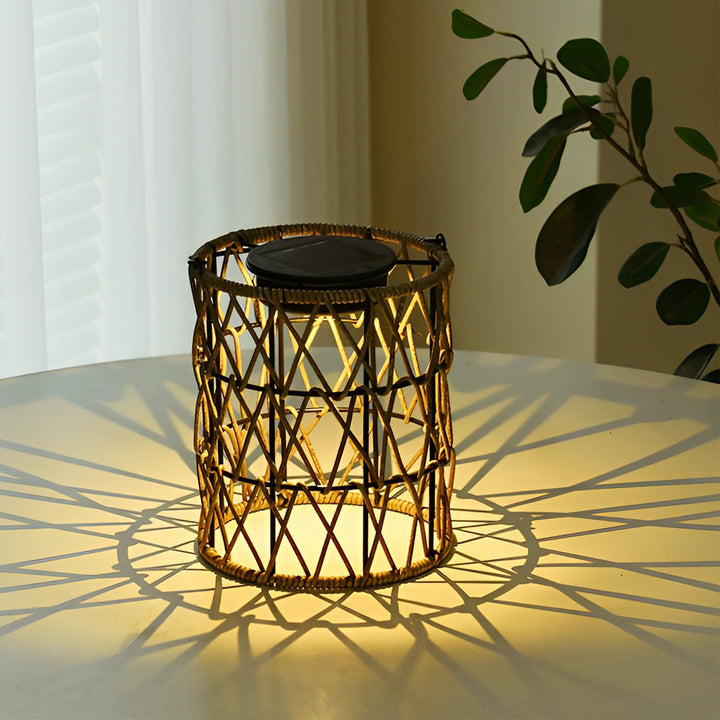 Rattan Lantern Waterproof Creative Modern Solar Garden Lights Lawn Lamp | Kalsten