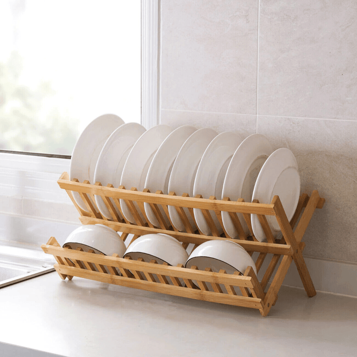 Kalsten | Space-saving bamboo drying rack for an eco-friendly household